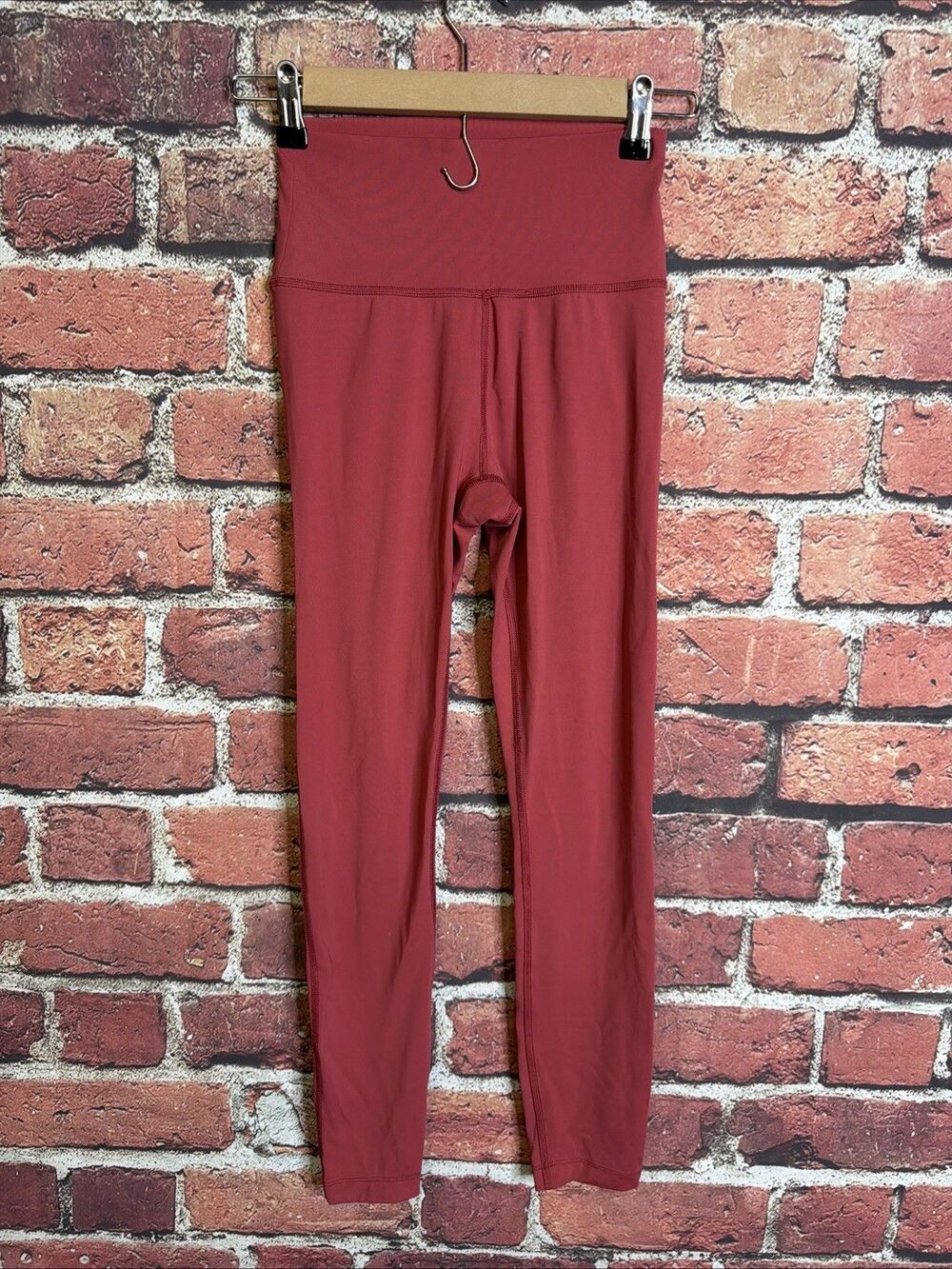 Outdoor Voices Red Athletic Leggings Womens Size Small Nylon Lycra Spandex